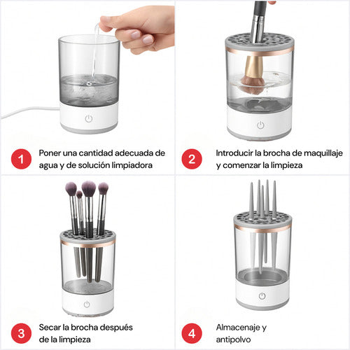LIMPIADOR DE BROCHAS DE MAQUILLAJE