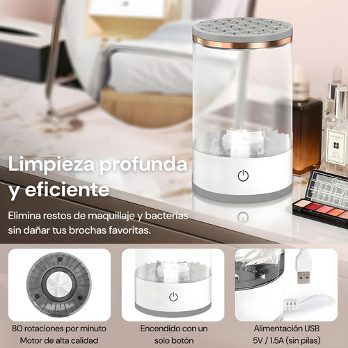 LIMPIADOR DE BROCHAS DE MAQUILLAJE