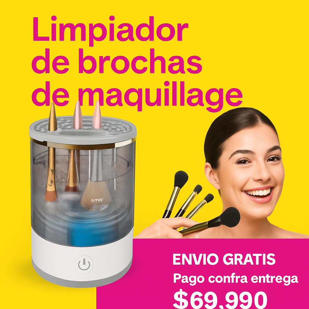 LIMPIADOR DE BROCHAS DE MAQUILLAJE