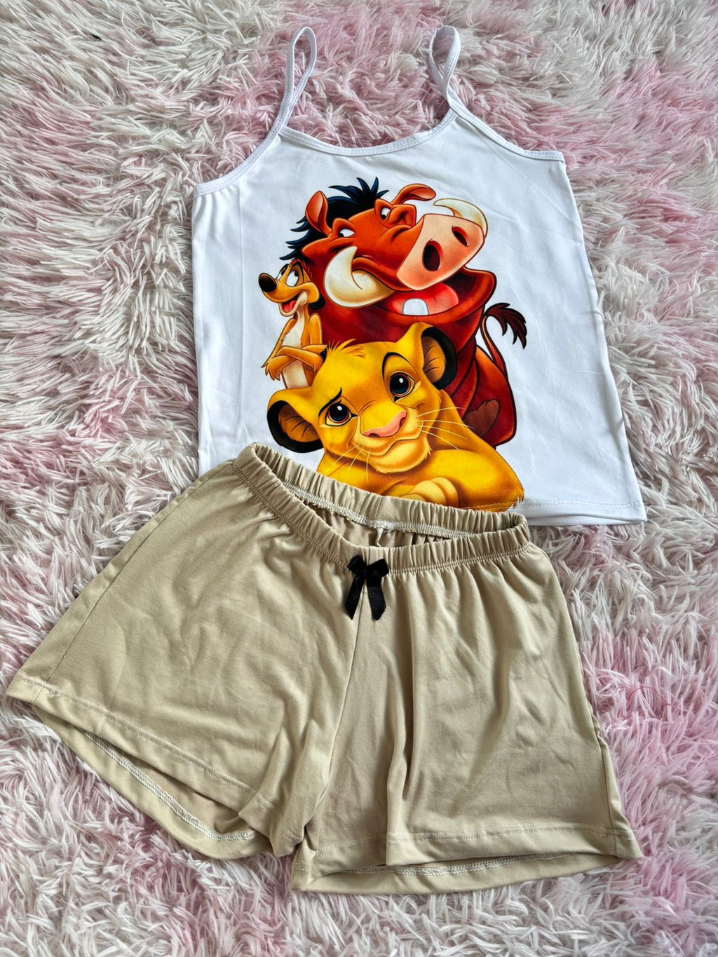 6 pijamas en piel de durazno.