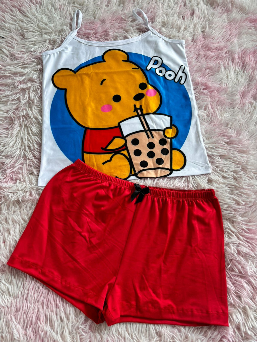 6 pijamas en piel de durazno.