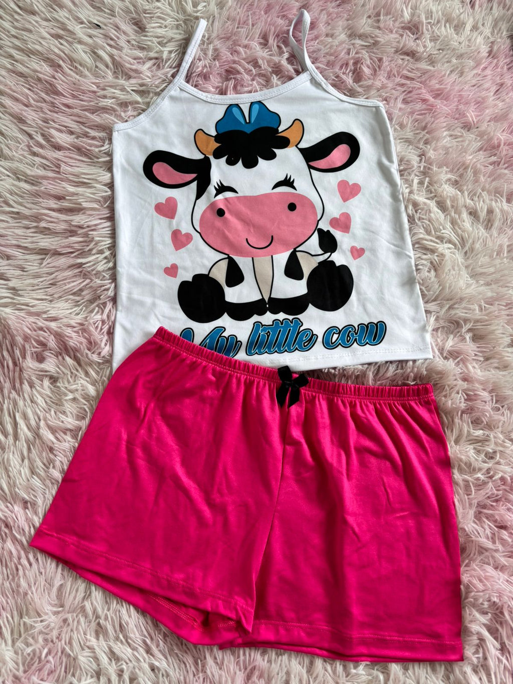 6 pijamas en piel de durazno.